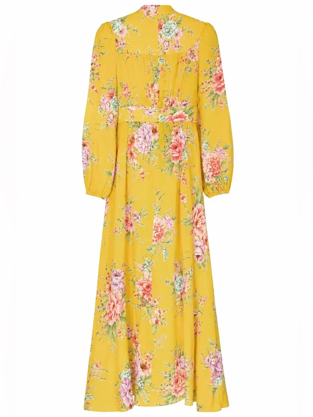 ZIMERRMANN Zinnia Floral Button Front Long Slip Front Midi Maxi Dress